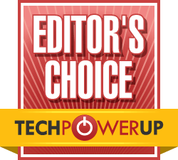 TechPowerUp editorschoice award