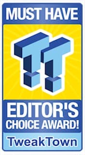 TweakTown Must Have Editors Choice review award