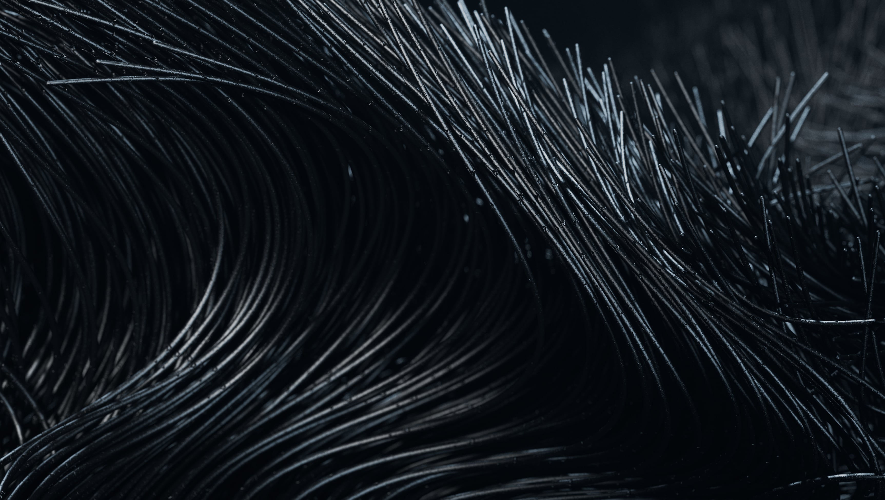Closeup rendering of the carbon nanotubes of a Carbice pad