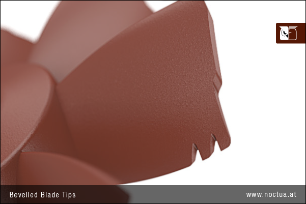 bevelled blade tips