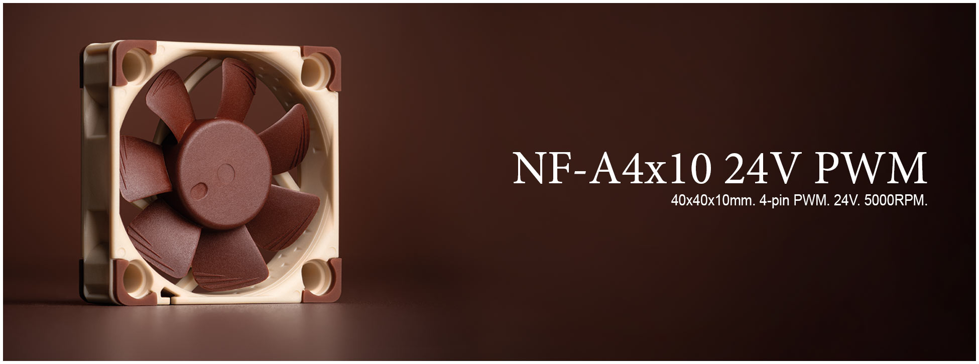 NF-A4x10 24V : un ventilateur Noctua alimenté en 24V ! 