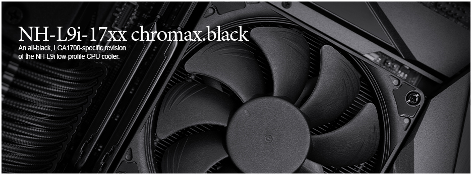 Noctua NH-L9i chromax.Black ventirad CPU 92 mm Ultra Compact Noir 