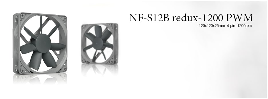 3 broches 1200 tr./min Ventilateur silencieux haute performance Noctua NF-S12B redux-1200 120 mm, grise 