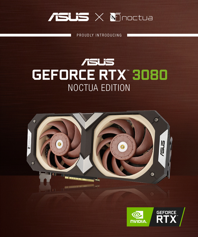 ASUS and Noctua announce ASUS GeForce RTX 3080 Noctua Edition 
