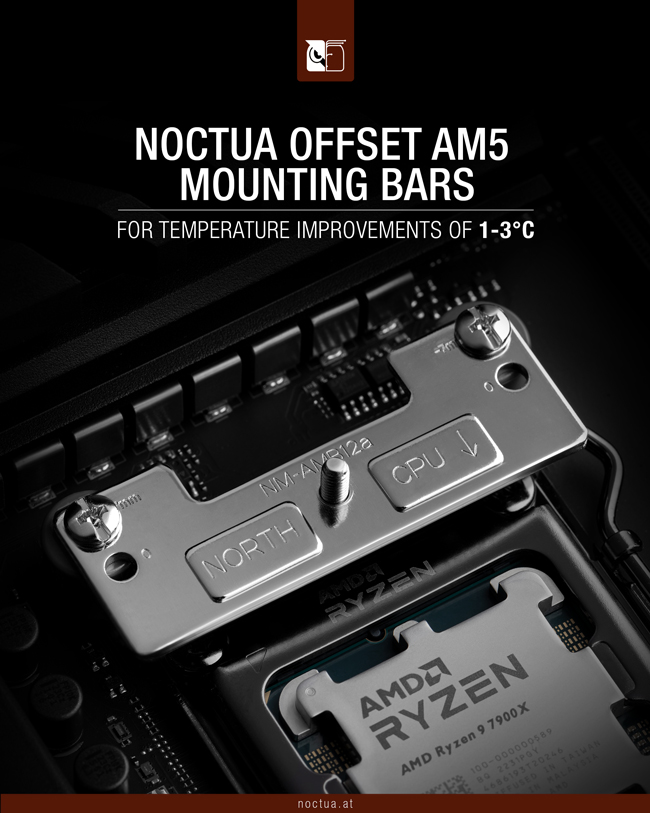 Noctua's New Cooler Mounting to Lower Temps of AMD's AM5 CPUs