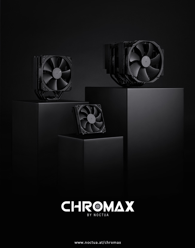 Noctua Introduces Chromax Black Cpu Coolers