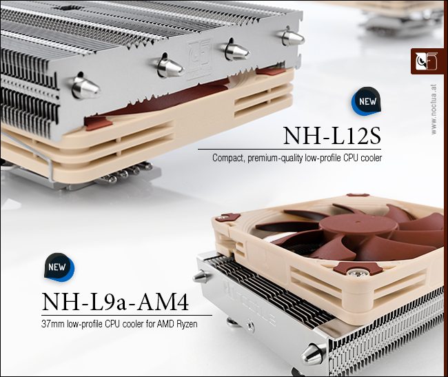 Noctua Presents Two Am4 Compatible Low Profile Coolers